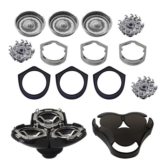 RQ12 Complete Replacement Shaver Head Assembly for Phi-lipss No-relcoo RQ12 1250X 1255X 1260X 1280X 1290X 8000X S9000