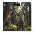 Deer in The Woods Smart Scale for Body Weight Digital Bathroom Scale Toughened Glass Weight Scale with Large LCD Backlight Display High Precision Scales Weighing Machine