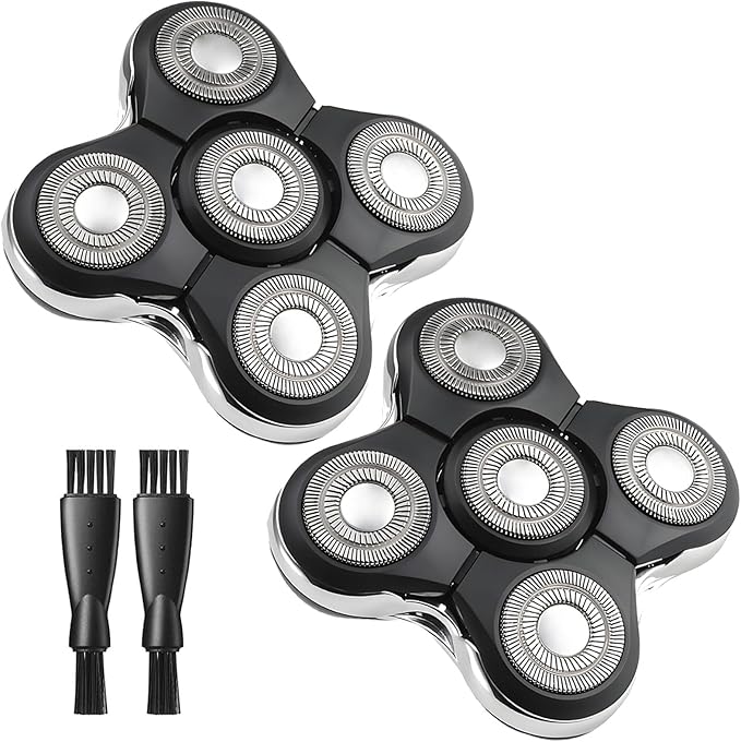 Balder Boss Replacement Head Compatible with Remington Balder Boss XR7120 XR7100 and RX7 Ultimate Series XR1600 2 Pack Remington Shaver Replacement Heads 2 Cleaning Brush