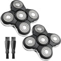 Balder Boss Replacement Head Compatible with Remington Balder Boss XR7120 XR7100 and RX7 Ultimate Series XR1600 2 Pack Remington Shaver Replacement Heads 2 Cleaning Brush