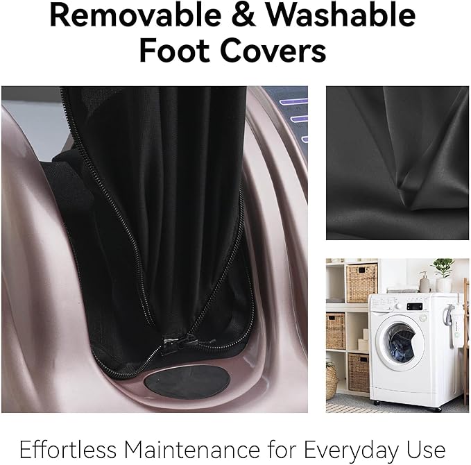 Softa Premium Quality Foot Massager with Remote Control – Deep Kneading Rolling for Feet Ankles Calves and Legs – Pain Relief &amp Circulation Boost (Rose Gold)
