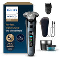 Philips Norelco Shaver i9000 Wet &amp Dry Electric Shaver Taubenblau SenseIQ Technology Triple Lift &amp Cut System 360 Rotating Dual SteelPrecision Precision Blades Beard Styler Model X9001/