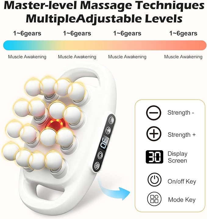PakaLife 16-Drive 8-Head Massage Gun SetGift for HusbandProfessional Massage Gun Deep Tissue with Cupping Kit for Massage Therapy Back Massager for Pain Relief Deep Tissue (Black)