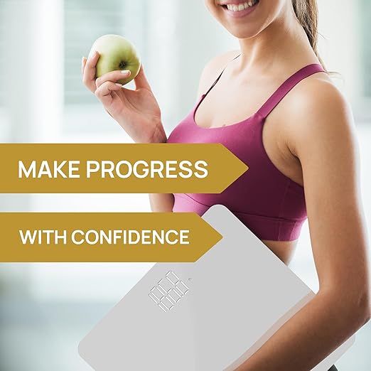 INEVIFIT Bathroom Scale Highly Accurate Digital Bathroom Body Scale Precisely Measures Weight up to 400 lbs