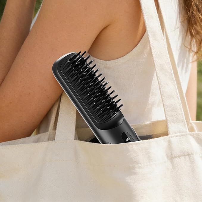 Portable Hair Straightener | Portable Hair Straightening Curling Styling Tool - Travel Straightener Brushfor Home Apartment Salon Travel Business Trips Women Men