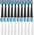5/10/20Pcs Electric Toothbrush Replacement Heads Compatible for SEAGO SG910/507/958/515/949/575/551(10White 10Black)