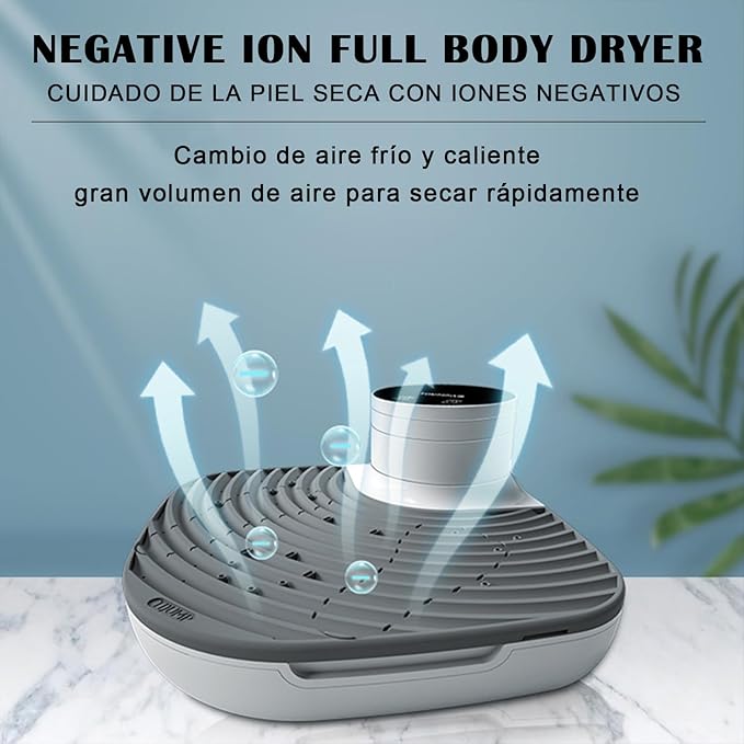 Body Dryer Full Body Dryer with 2 Gears Adjustment Portable Body Blow Dryer for Bathroom Quick Air Drying Gravity Sensing for Gym/Hotel/Swimming Pool