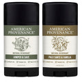 American Provenance Juniper &amp Sage and Palo Santo &amp Vanilla Deodorant Bundle
