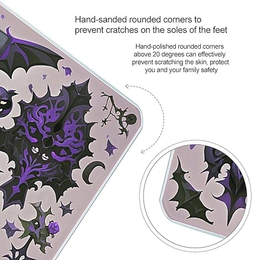 Gothic Skull Bathroom Scale for Body Weight Bathroom Digital Electronic Weighing Scale with Back Lit LED Display Sturdy Tempered Glass Weight Watchers Scales 400lb
