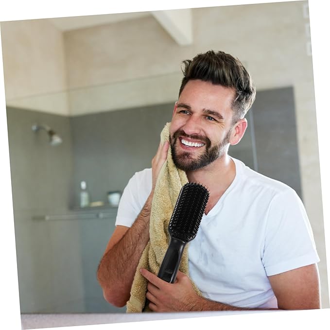 6 Beard and Hair Straightening Brush Gears Heat Professional Electric Comb for Smooth Shiny Styles LCD Display Rotating Cord for Home and Travel