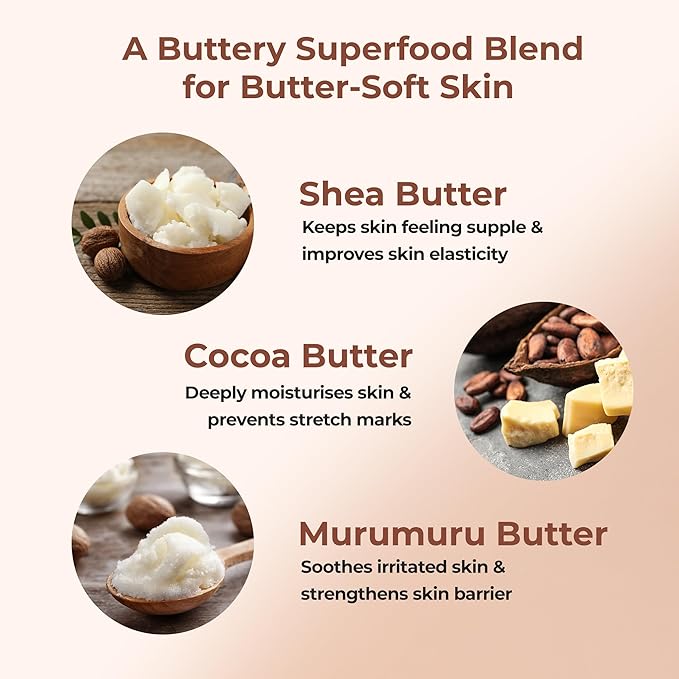 Deep Moisturising Body Wash With Shea Butter Cocoa Butter &amp Murumuru Butter 200ml