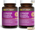 Daily Nouri Hormone Balance Probiotics for Women | Hormone Balance for Women | PMS Hormonal Acne &amp Bloating Support | 7 Clinically Studied Strains + Omega | 60-Day Supply