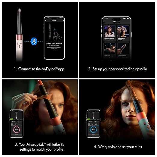 Dyson Airwrap i.d.™ Multi-Styler Allure Winner Bluetooth Connected No Heat Damage 6-in-1 Versatility Intelligent Hair Styler