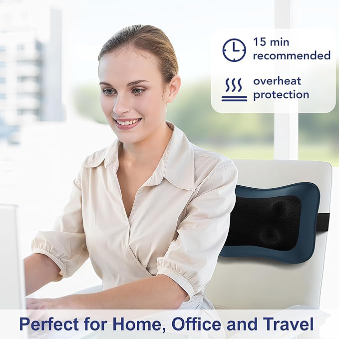 Mo Cuishle Shiatsu Back &amp Neck Massagers with Heat – Deep Tissue Relief for Pain &amp Tension – Gifts for Mother’s Day Father’s Day Birthdays &amp Christmas Gifts for Mom Dad Men Women Her