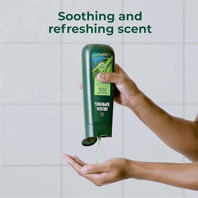 Irish Spring Men's Body Wash Shower Gel Aloe Mist 20 Oz 4 Pack