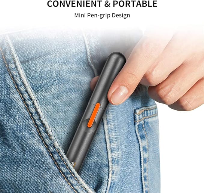 Electric Nose Ear Hair Trimmer Effctive for Men and Women with USB Fast Charge Low Noise Mini Pen-Grip Portable Nose Epilator