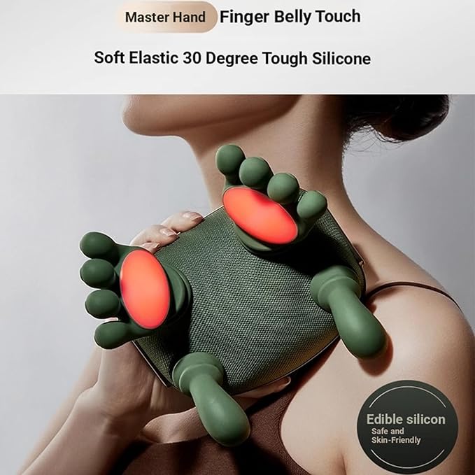 Shoulder and Neck Massager Neck Massager with Heat and Fingers Relieves Muscle Pain Shoulder Massager for Pain Relief Deep TissueElectric Back Massagers