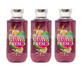 Bath &amp Body Works Hibiscus Guava Fresca - Pack of 3 - Shea &amp Vitamin E Shower Gel Bundle - 10 fl oz / 295 mL each
