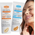 QUEEN SUN PLUS + QUEEN AM GLOW Sunscreen SPF 60 Primer-Anti Aging Face Moisturizer- Vitamin B3 B5 E- Non-Greasy Silky Touch Instant dry-oil free fragrance free by QUEEN NATURAL NEW YORK