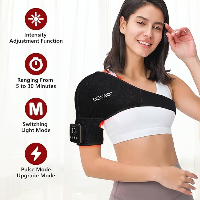 D MAX Cordless Red Light Therapy Belt + Shoulder Wrap