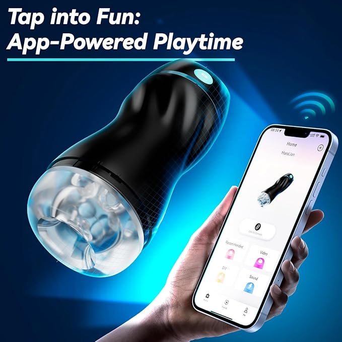 Male Self Masterburbatar Hands Free 3 in 1 9X Speed &amp Extension Adjustment with Phone Stand &amp Foldable Handle IOA81 (Black3)