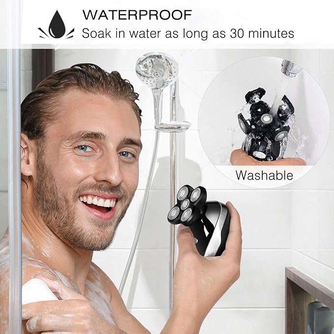 Electric Razor for Men All in one wet dry grooming electric shaver digital display hair trimmer beard electric razor men facial&ampbody shaving machine