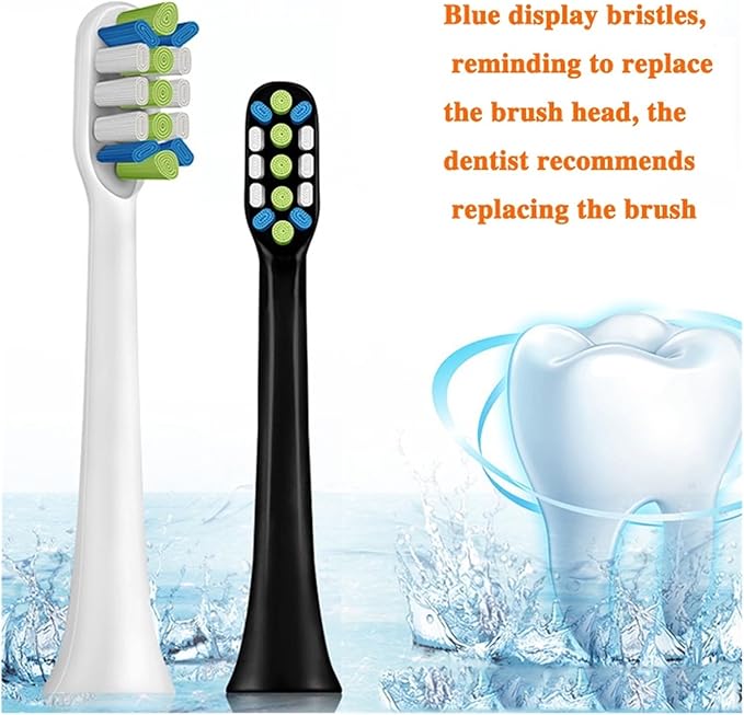 Compatible for V1 V2 X3 X3U X5 D3 Electric Toothbrush Heads(12white)