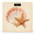 Sea Shell Starfish Scale for Body Weight Sturdy Tempered Glass Weighing Scales with LCD Display Accurate Digital Bathroom Scale Convenient Body Fat Smart Scales Easy Read