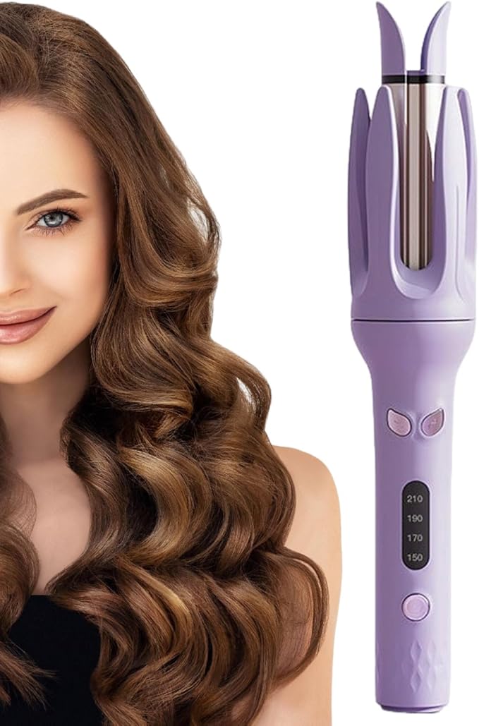 Curly Irons for Hair – Heated Curling Device Fast Hair Curler | 4-Level Temperature Wand Smooth Barrel Curl Iron for Travel Events Quick Hairstyling Long or Short Hairs Types