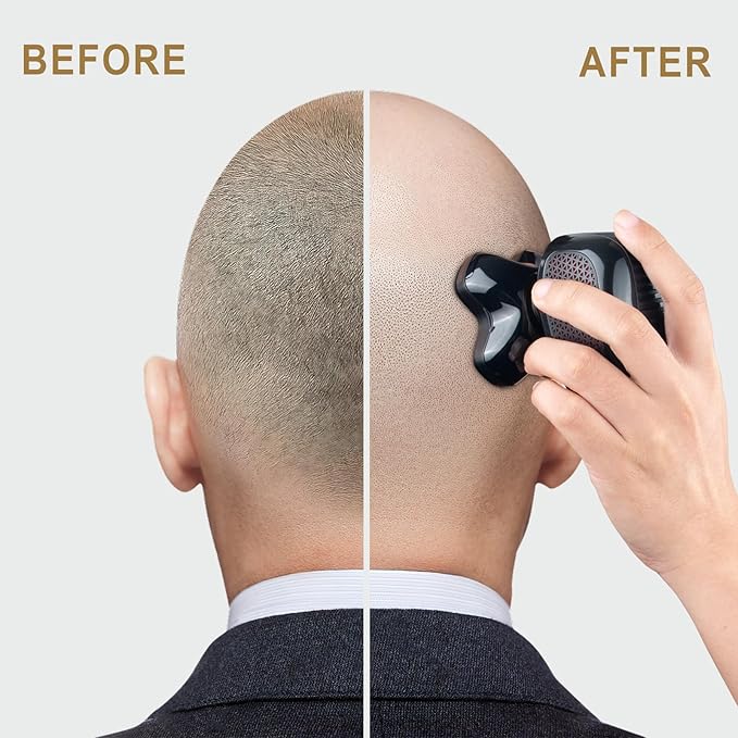 Telfun Detachable Head &amp Body Hair Shaver Magnetic Electric Razor for Fast Shaving