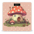Cute Mushroom House Bathroom Scale for Body Weight Bathroom Weighing Scale with Backlit LCD Display Highly Accurate Measures Weight Up to 180kg
