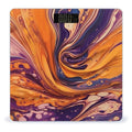 Purple Tie-dye Fabric Scale for Body Weight Precision Bathroom Weighing Scales with Back Lit LCD Display Sturdy Tempered Glass Body Weight Scales Digital Bathroom Scale 400lb