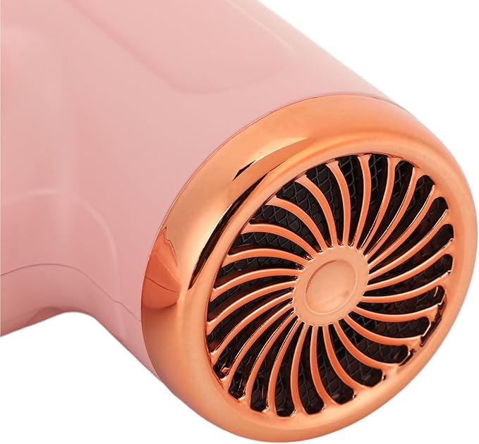 Cordless Pink Hair Dryer 15000mAh Rechargeable with USB Charging Cold &amp Hot Wind for Travel &amp Camping