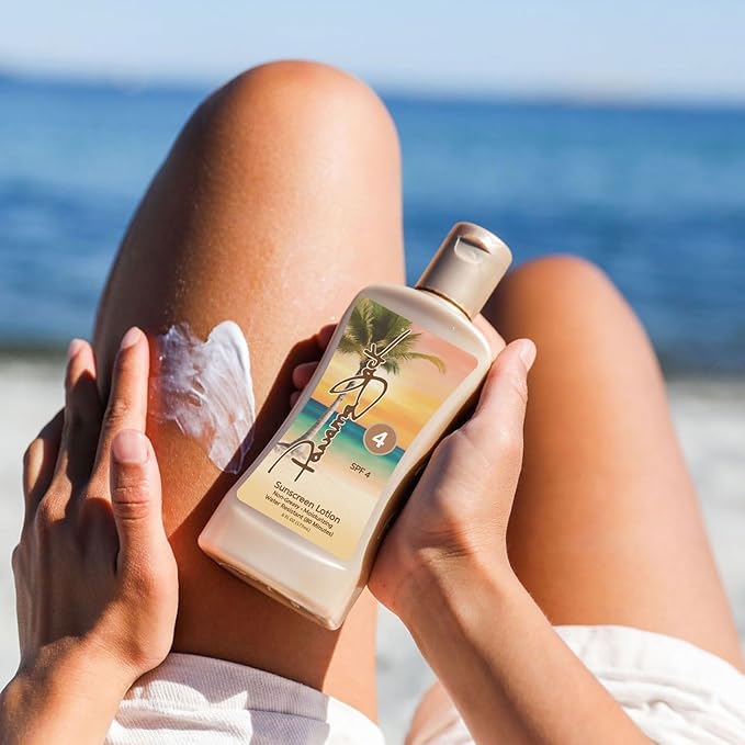 Panama Jack Sunscreen Tanning Lotion - SPF 4 PABA Paraben Gluten &amp Cruelty Free Antioxidant Moisturizing Formula 6 FL OZ (Pack of 6)