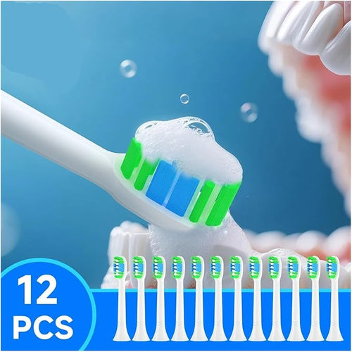 12PCS/Replacement Toothbrush Heads Compatible with Sonicare Clean Brush Head Hx6920 HX6100 HX6610