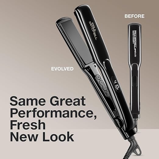 Paul Mitchell Smooth+ Ceramic Flat Iron Adjustable Heat Settings for Smoothing + Straightening