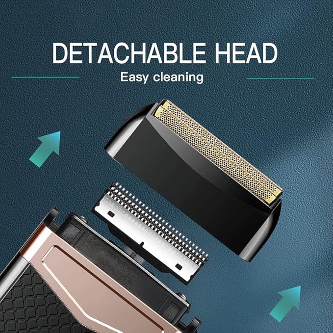 Electric Razors for Men Rechargeable Shaving Machine Electric Razor for Men Electric Shaver Beard Razor Wet-Dry Dual Use Waterproof Fast Charging