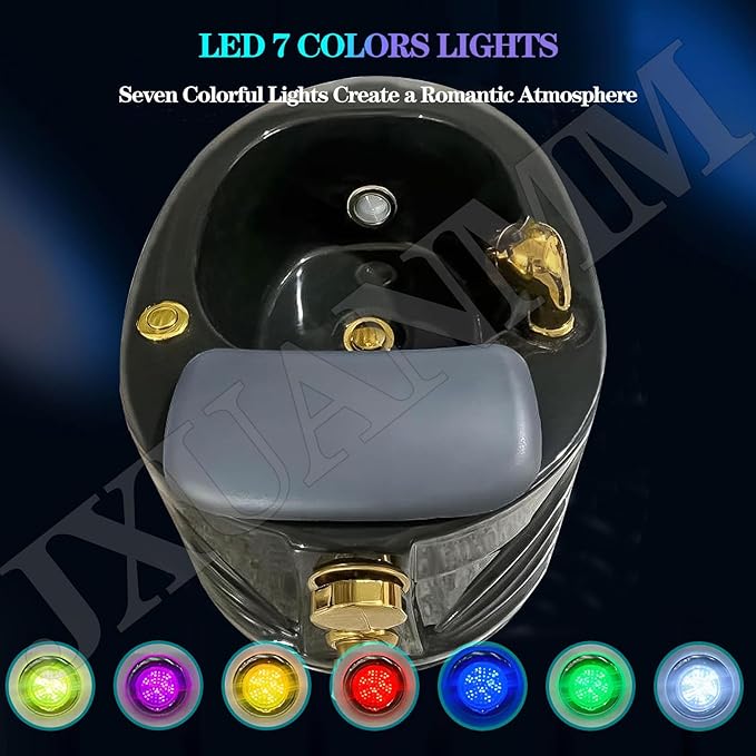 Portable Foot Spa Bathtub Acrylic Foot Bath Deep Foot Bath Spa with Massage can Automatically Drain and Adjust Hot and Cold Water Home Foot Spa Pedicure Bowl Foot Detox Bucket Tub for Treatme N