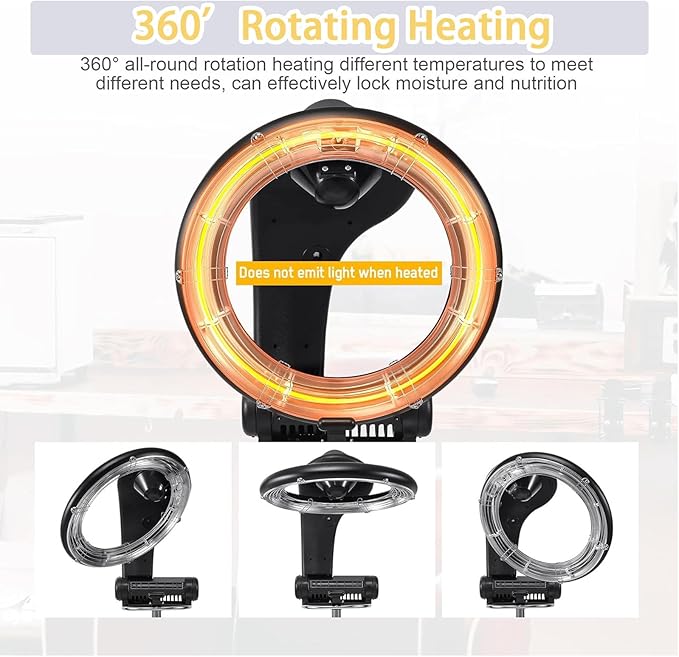 Professional Salon Standing Hair DryerSalon Hair Dryer1200wLed Control PanelTelescopic Support RodUniversal Pulleyfor PermDyeDryStylewith Towel