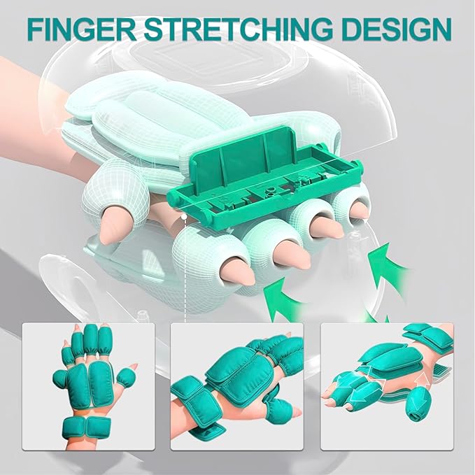 F&ampG Cordless Hand Massager with Heat3 Modes3 IntensityKnuckle Stretching MassageHand Massager for Arthritis and Carpal TunnelOffice RelaxationGifts for Men and Women