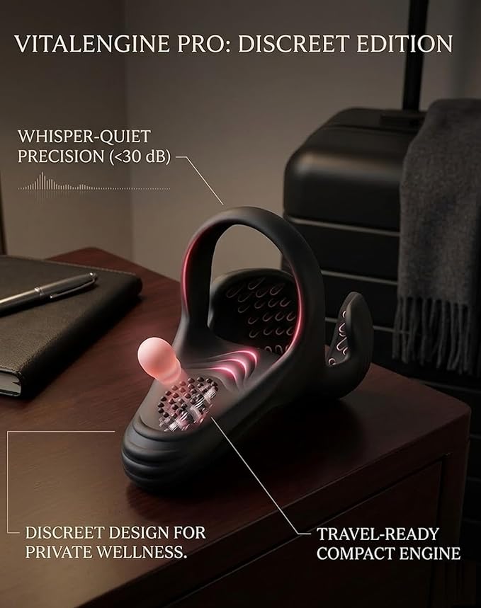 Vital Engine Pro for Men Massager - VitalEngine Pro 5-in-1 At-Home Trainer with Wave Therapy &amp 10 Modes Waterproof Male Pelvic Floor Trainer for Restoring Vitality