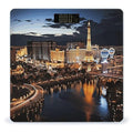 Las Vegas Night View Scale for Body Weight Anti-Slip Tempered Glass Digital Bathroom Scales Clear LCD Display Weighing Scale Safe Rounded Corners Smart Scales