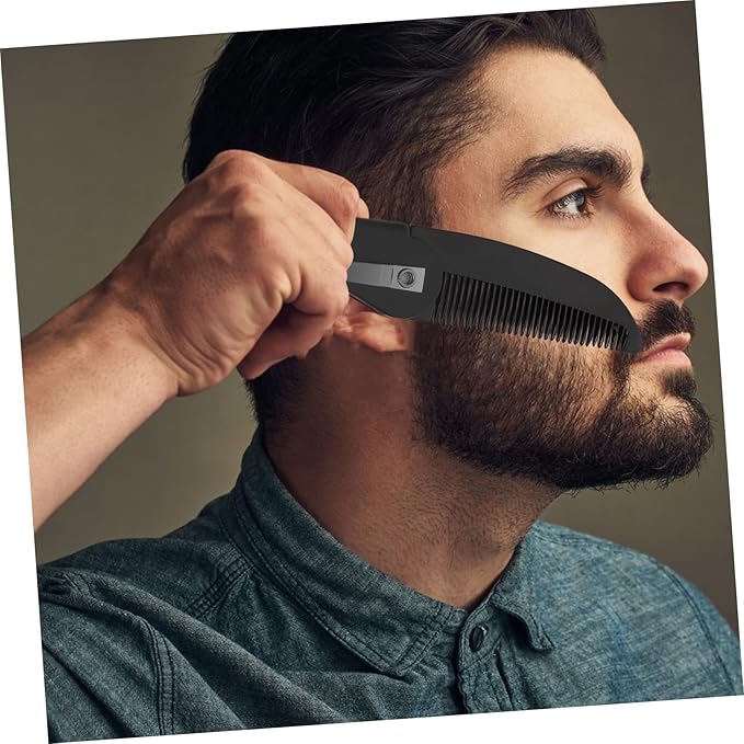 NOLITOY 20pcs Men's Mustache Brush Beard Comb Folding Pocket Combs Hair Accessory Travel-friendly