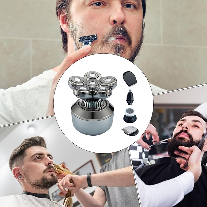 Head Shavers for Bald Men | Hair Shaver | Cordless Device Waterproof Wet and Dry Trimmer Tool for Travel Trips Husband Home Business Father