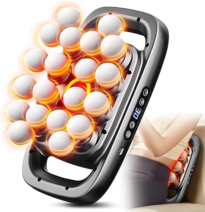 20-Head Massage Gun Set Deep Tissue Percussion Massager with 3 Modes &amp 30 Intensities Quiet Muscle Massage Gun Up to 3 Hours Battery Life for Back Shoulders Legs Foot Body Muscle Pain Relie