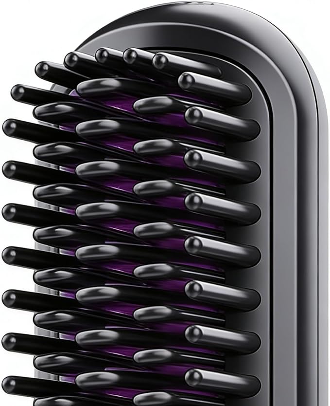 Hair Straightener Cordless | Rechargeable Hot Hairstyle Comb PortableAuto Off Straightening Brush | for Home Travel Apartment College Dorm Vacation Women Wife Family