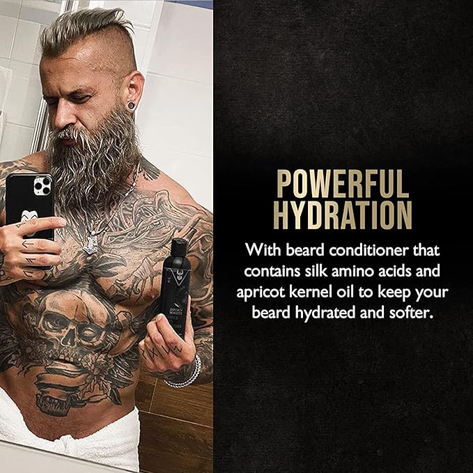 The Beard Struggle - Marksman's Beard Conditioner - Vanir's Wisdom Platinum Collection - Nourish Softens &amp Strengthens Beard - Radiance Beard Conditioner for Men (8 Fl oz)
