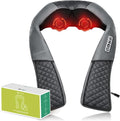 Medcursor Neck Massager 2026 Upgraded Portable Electric Shiatsu Back Massage Device with Heat Deep Tissue 3D Kneading Pillow for Muscle Pain Relief (No Battery)