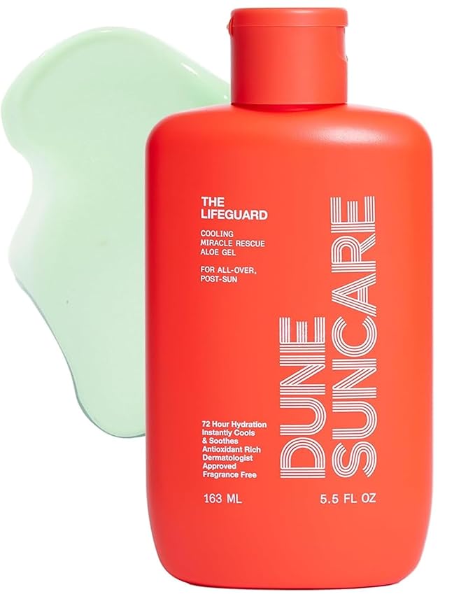 The Lifeguard Aloe Vera Sunburn Gel – After Sun Protection for Sunburn Relief with Minty Cooling – Fast-Absorbing Formula for Sun-Exposed Skin – Vegan Non-Sticky Hydrating Formula (5.5 Fl Oz)