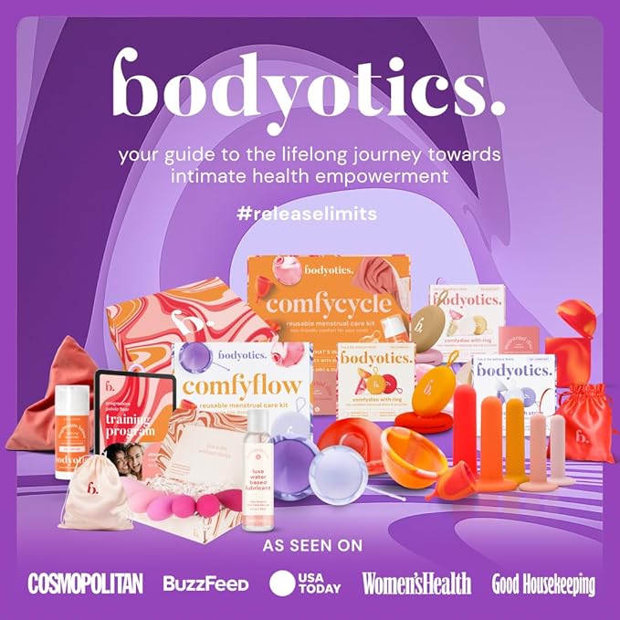 Comfyflow - Reusable Period Care Pack - Menstrual Cup and Discs with String Ring and Carrying Pouch - Comfort-Fit Design - Includes E-Book Guide - 5 Pack